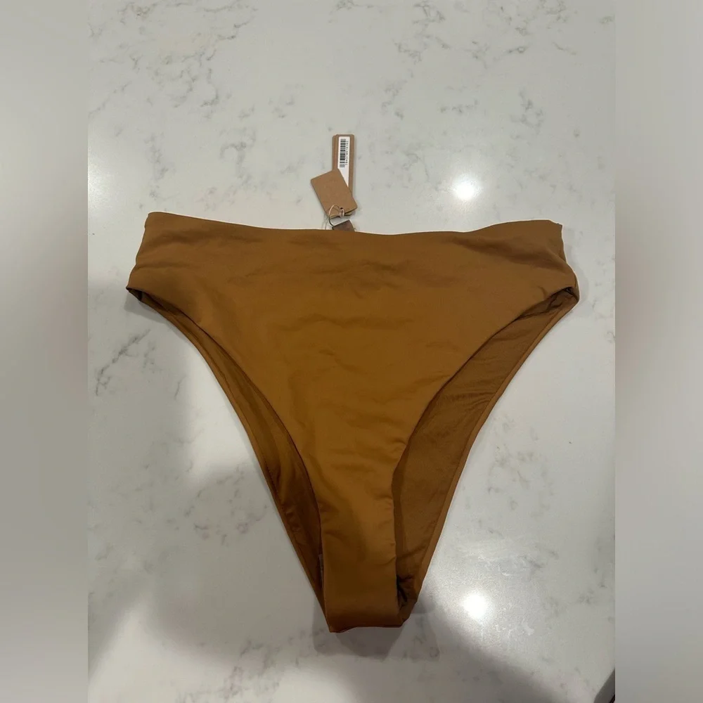 SKIMS SIGNATURE SWIM MID COVERAGE BOTTOMS SIZE XL